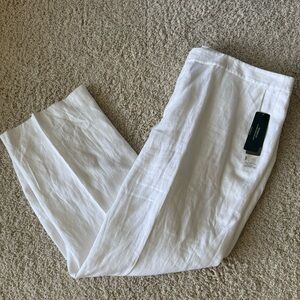 Ralph Lauren White Linen Relaxed Fit Lightweight